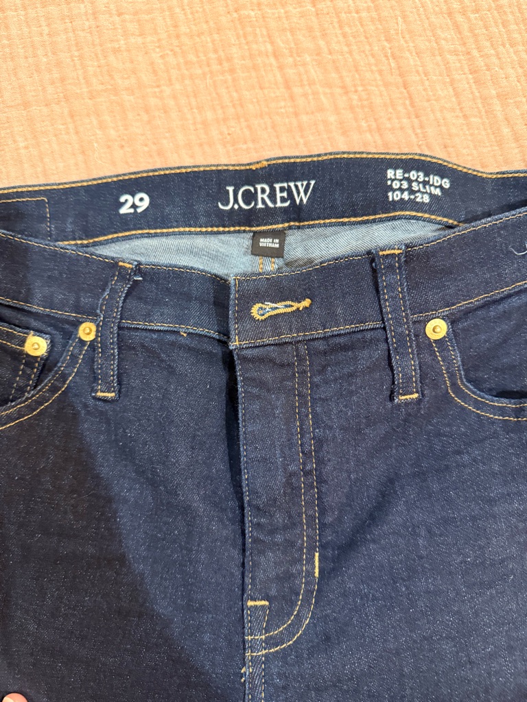 J. Crew Women’s Dark Indigo Slim Jeans